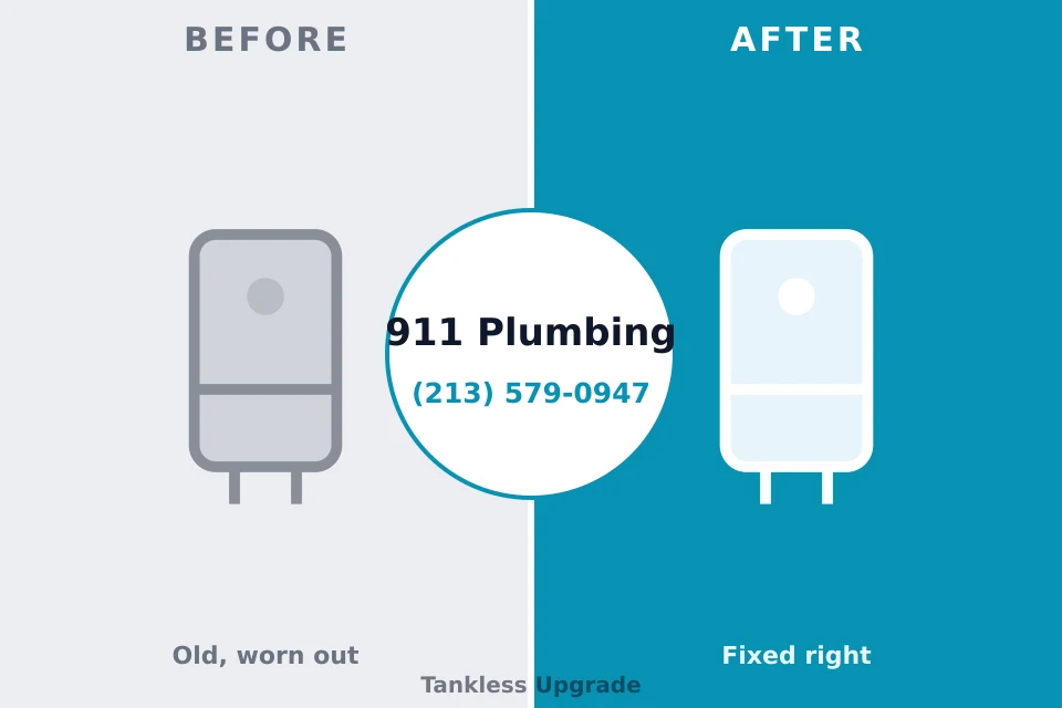 Before and after: plumbing company Winchester, NV